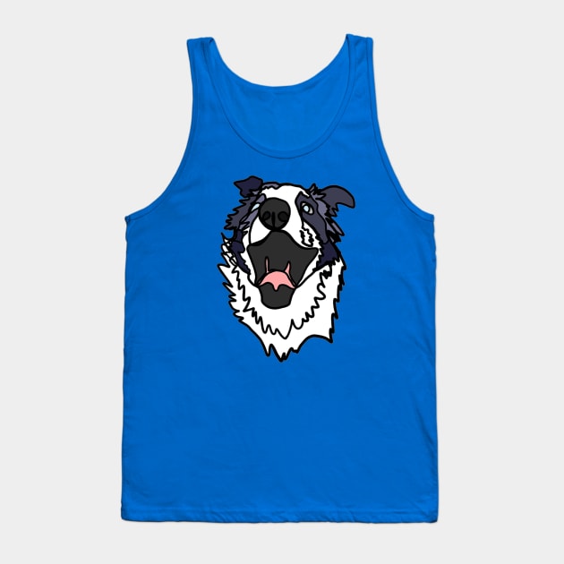 Border Collie Tank Top by ApolloOfTheStars